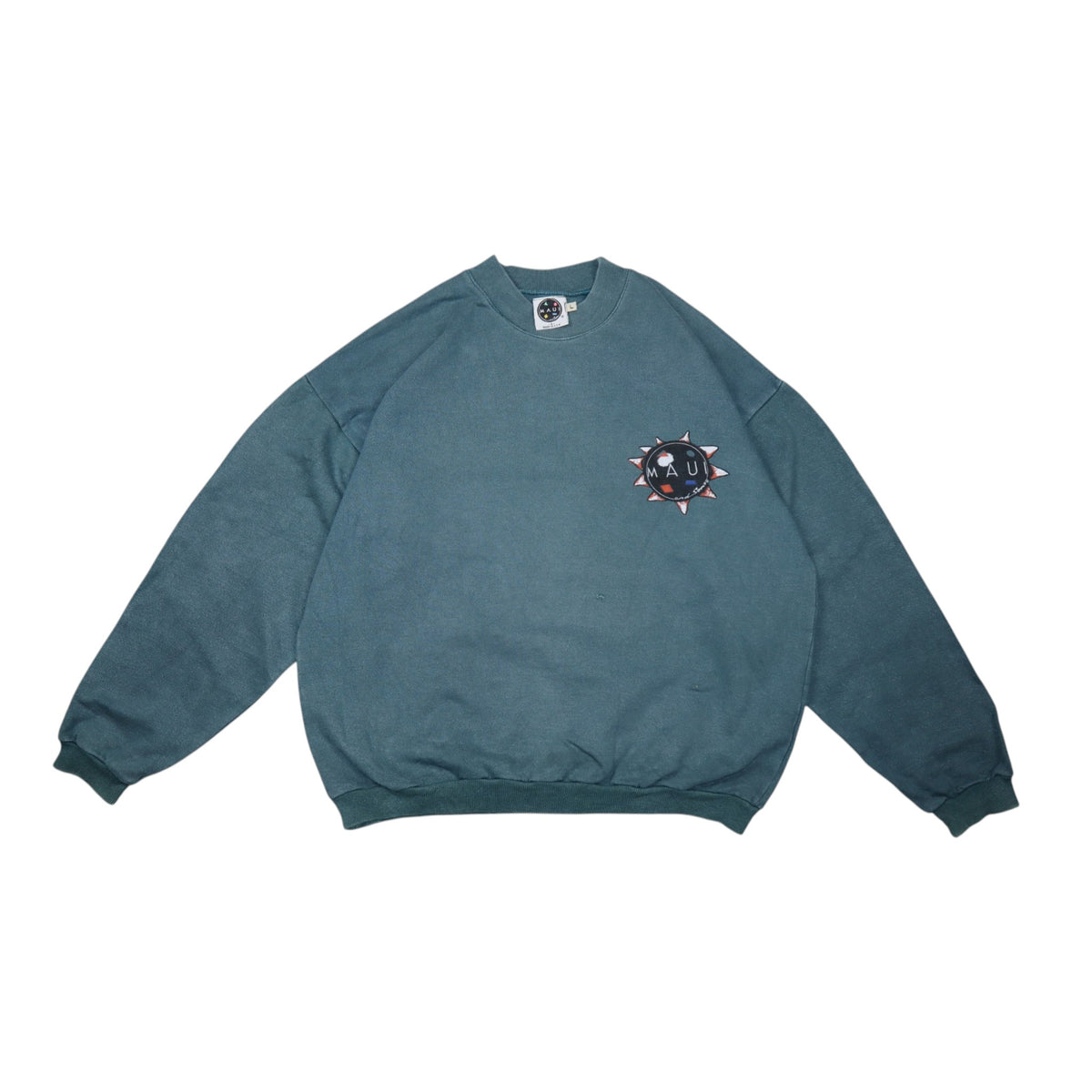 Vintage 90s Maui and Sons Crewneck | Petrol | Size Men's M