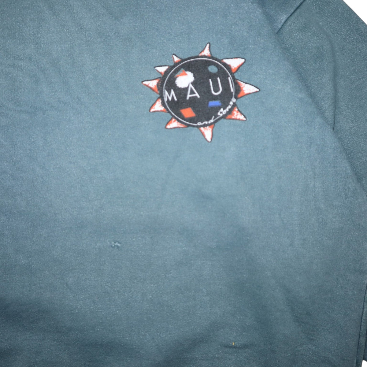 Vintage 90s Maui and Sons Crewneck | Petrol | Size Men's M