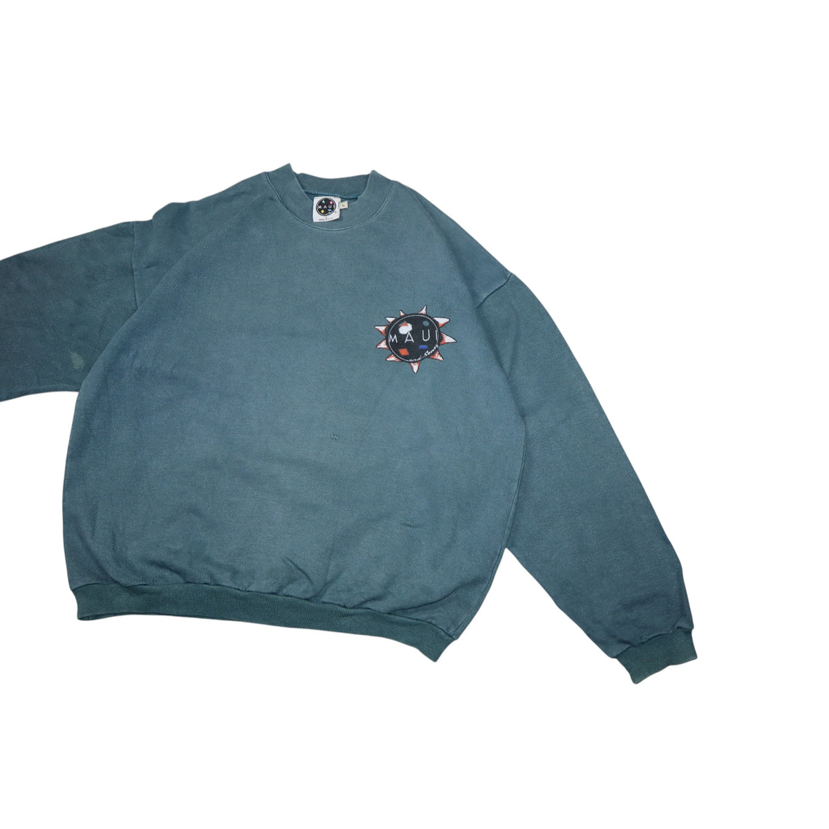Vintage 90s Maui and Sons Crewneck | Petrol | Size Men's M