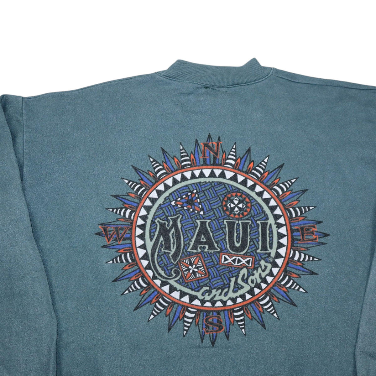 Vintage 90s Maui and Sons Crewneck | Petrol | Size Men's M