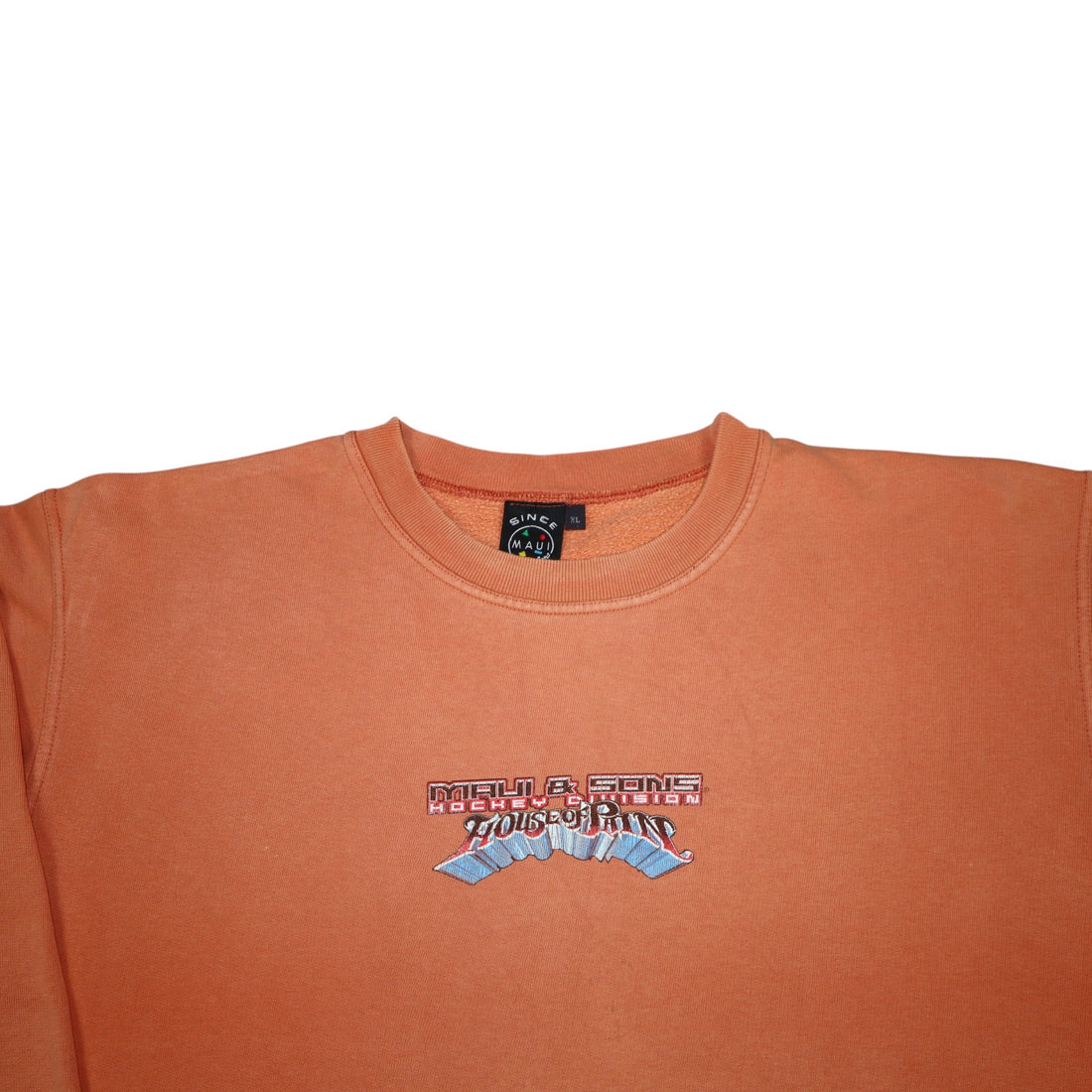 Vintage 90s Maui and Sons Crewneck | Orange | Size XL