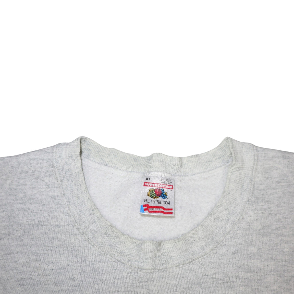 Vintage 90s Fruit of the Loom University of Toledo Crewneck | Grey Marl | Size XL