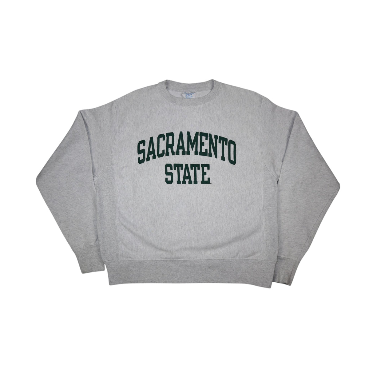 Vintage 90s Champion Reverse Weave Sacramento State Crewneck | Grey Marl | Size M