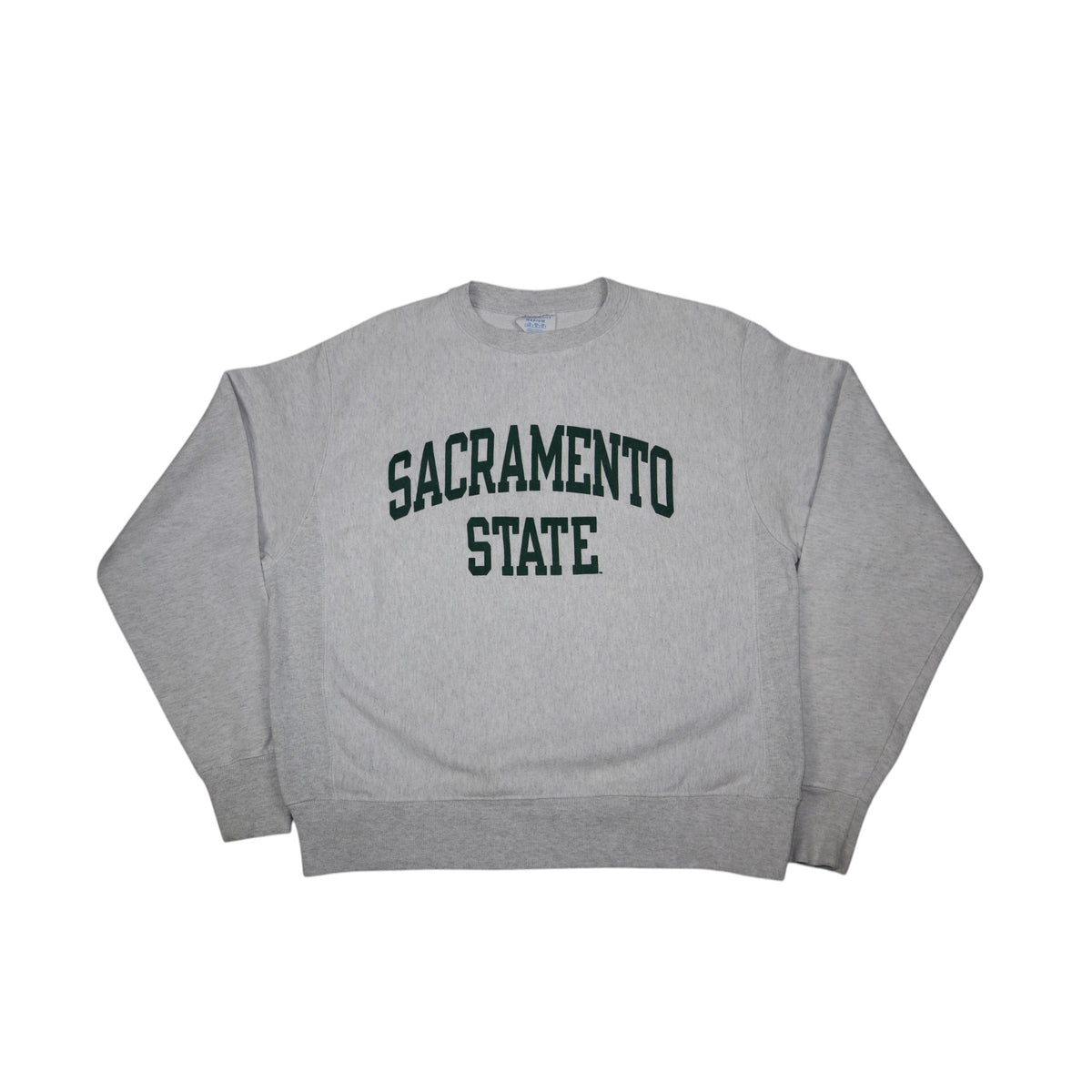 Vintage 90s Champion Reverse Weave Sacramento State Crewneck | Grey Marl | Size M
