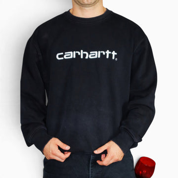 Vintage 2000s Carhartt Spellout Crewneck | Black | Size L