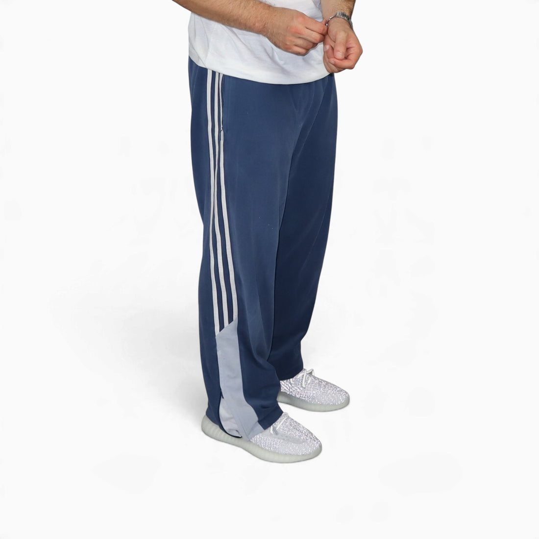Vintage Adidas Suede Trackpants | Navy | Size L