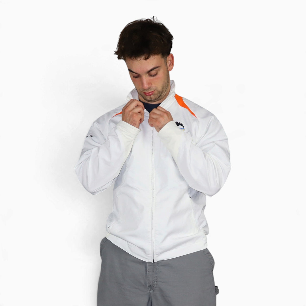 Vintage Nike x Valencia CF Track Jacket | White | Size M