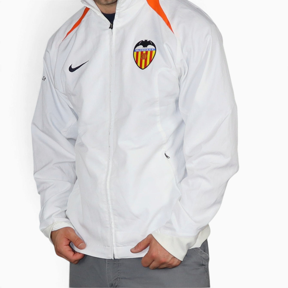 Vintage Nike x Valencia CF Track Jacket | White | Size M