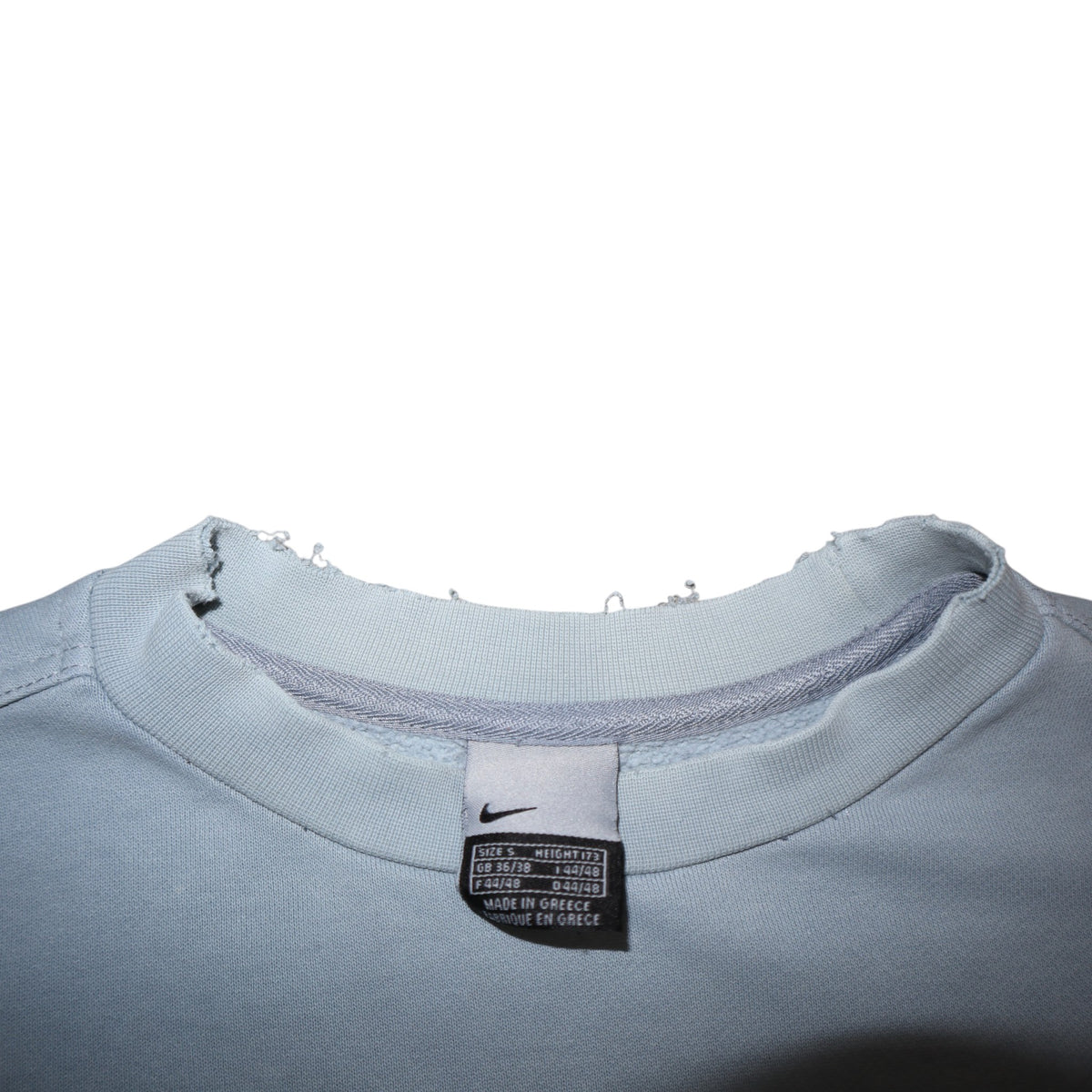 Vintage 2000s Nike Center Swoosh Crewneck | Baby Blue | Size M