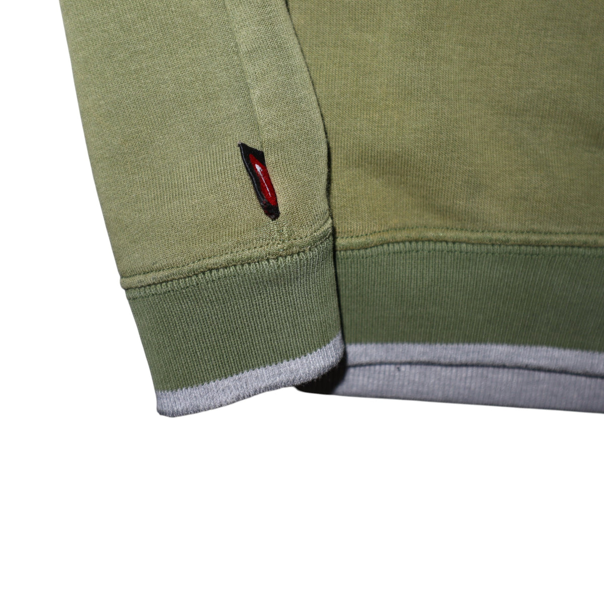 Vintage 2000s Nike Center Swoosh Crewneck | Olive Green | Size M