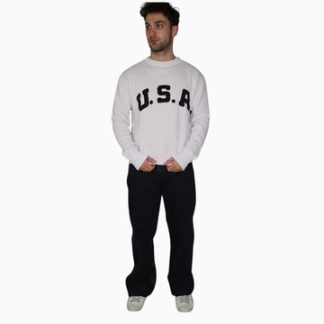 Vintage Polo Ralph Lauren U.S.A. Crewneck | Cream | Size M