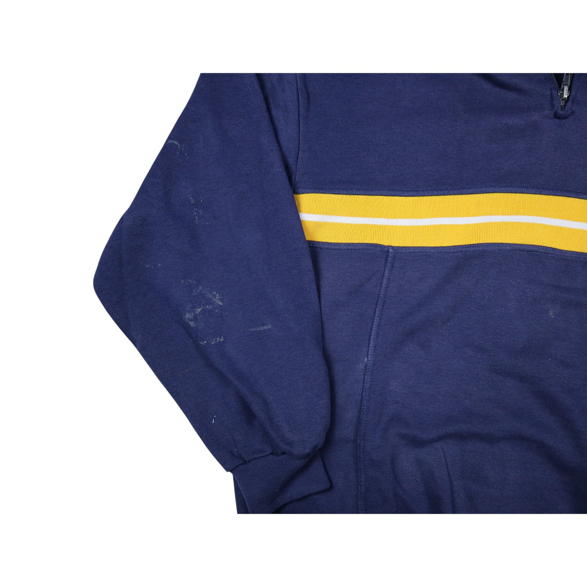 Vintage 90s Adidas Buggy Quarter Zip Sweatshirt | Navy | Size M
