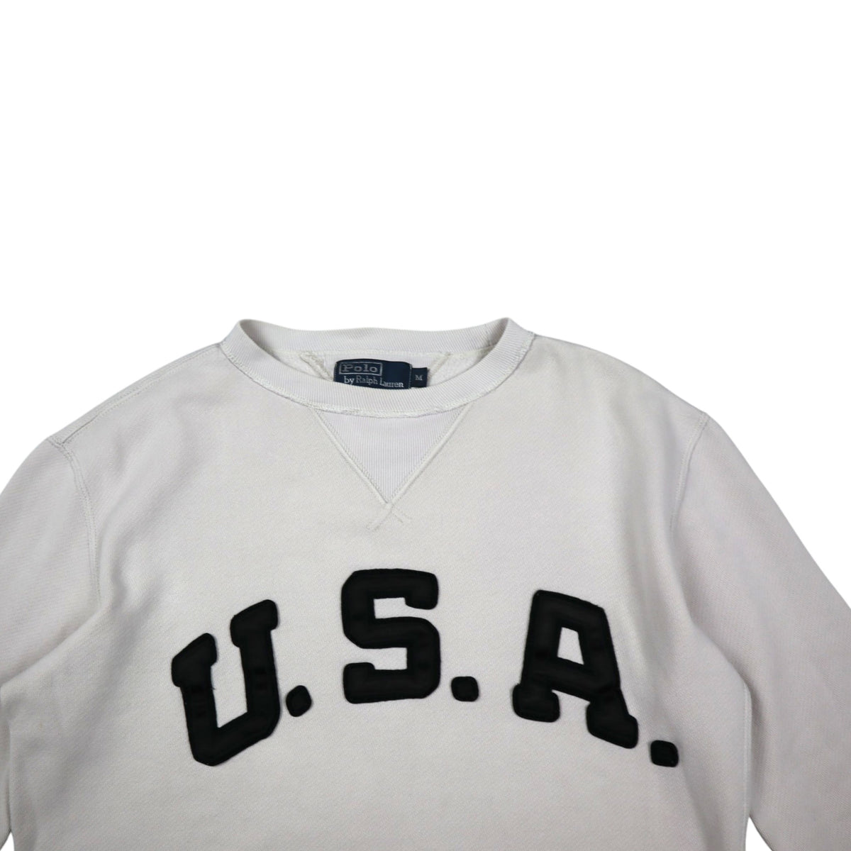 Vintage Polo Ralph Lauren U.S.A. Crewneck | Cream | Size M