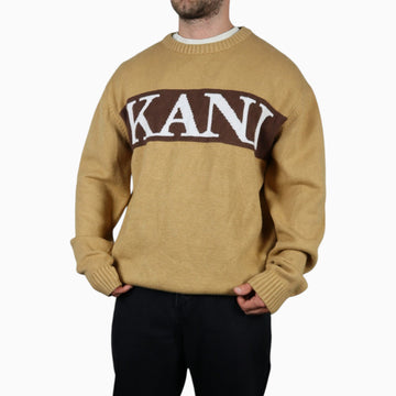 Vintage Karl Kani Oversized Knit Sweater | Camel | Size L