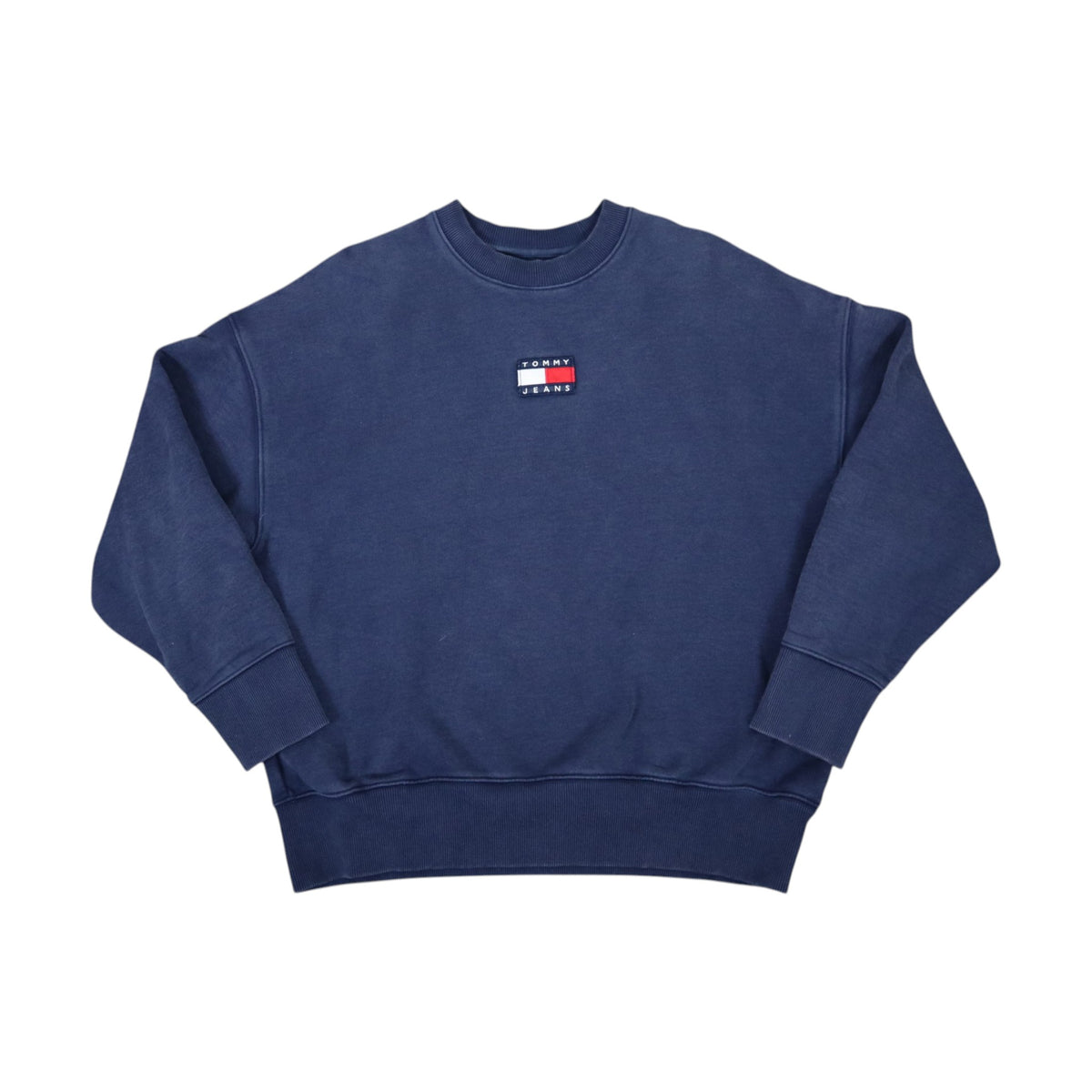Vintage Tommy Jeans Boxy Heavyweight Crewneck | Navy | Size S
