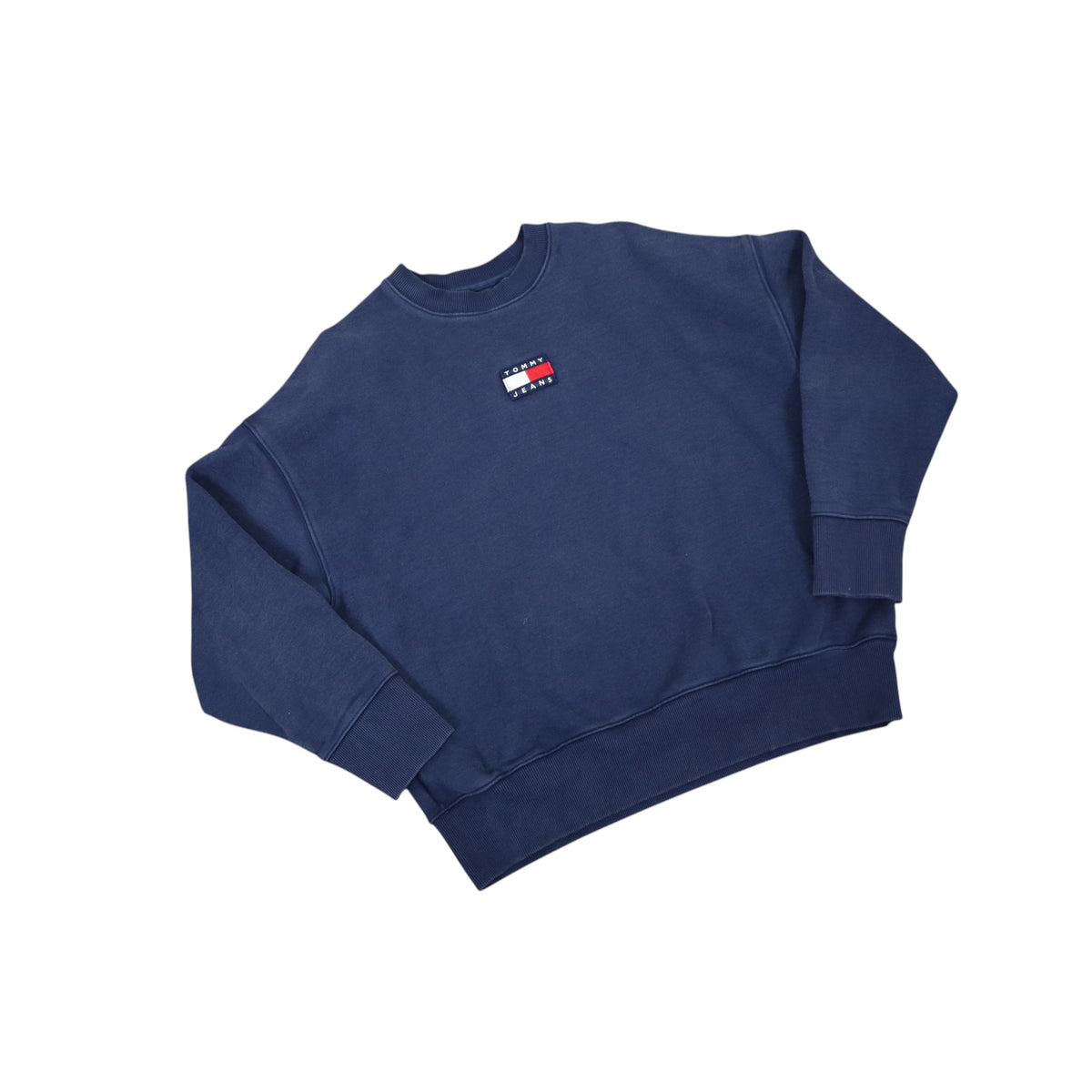 Vintage Tommy Jeans Boxy Heavyweight Crewneck | Navy | Size S