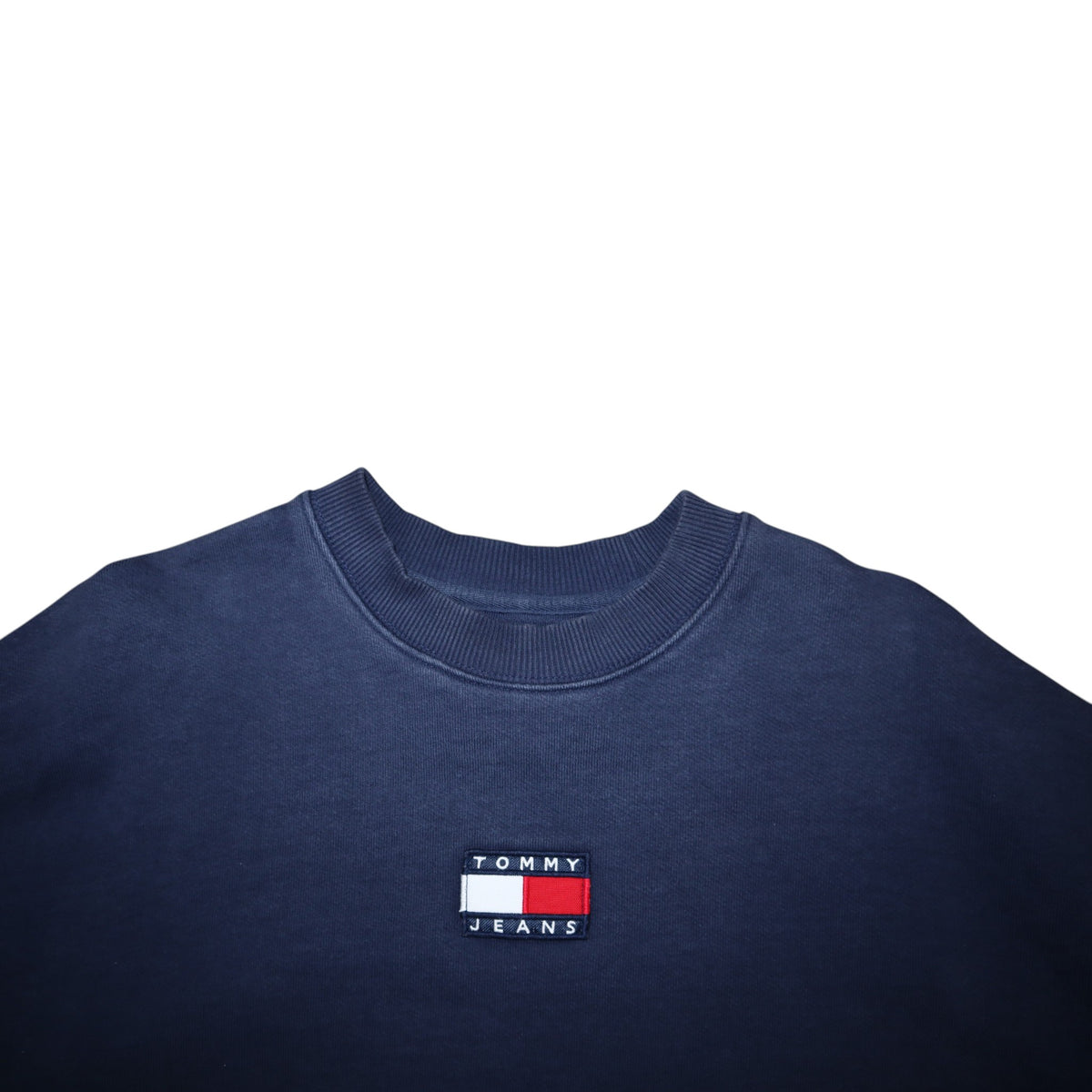 Vintage Tommy Jeans Boxy Heavyweight Crewneck | Navy | Size S