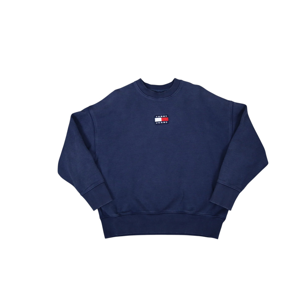 Vintage Tommy Jeans Boxy Heavyweight Crewneck | Navy | Size S