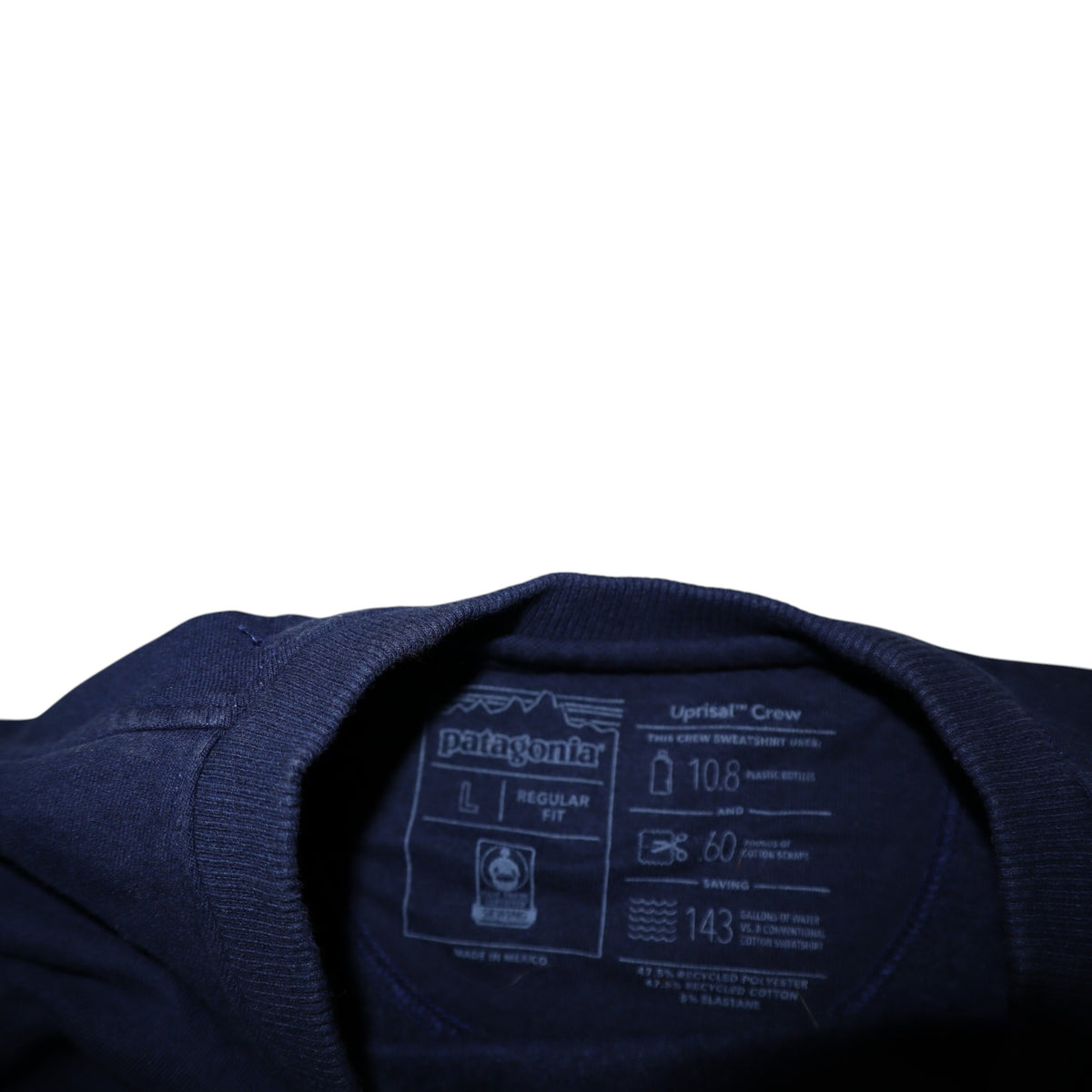 Patagonia Uprisal Recycled Crewneck | Navy | Size L
