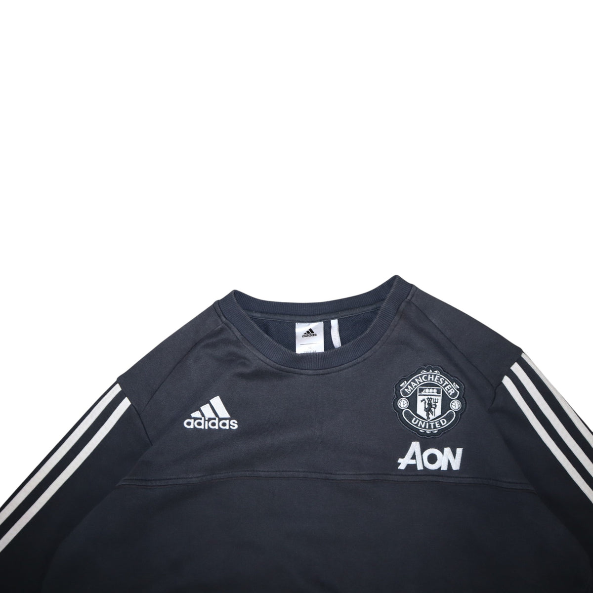 Vintage Adidas Manchester United Training Crewneck | Charcoal | Size L