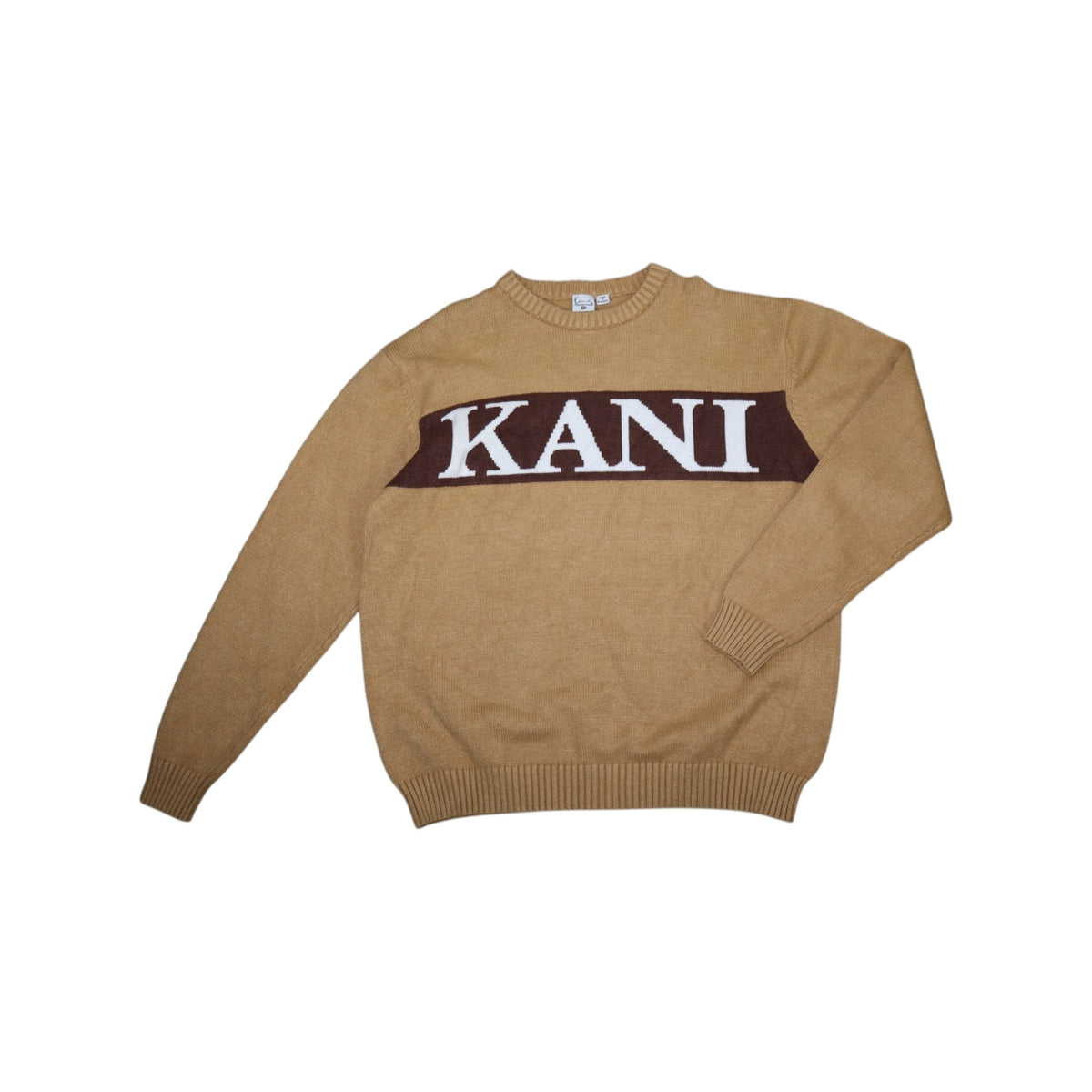 Vintage Karl Kani Oversized Knit Sweater | Camel | Size L