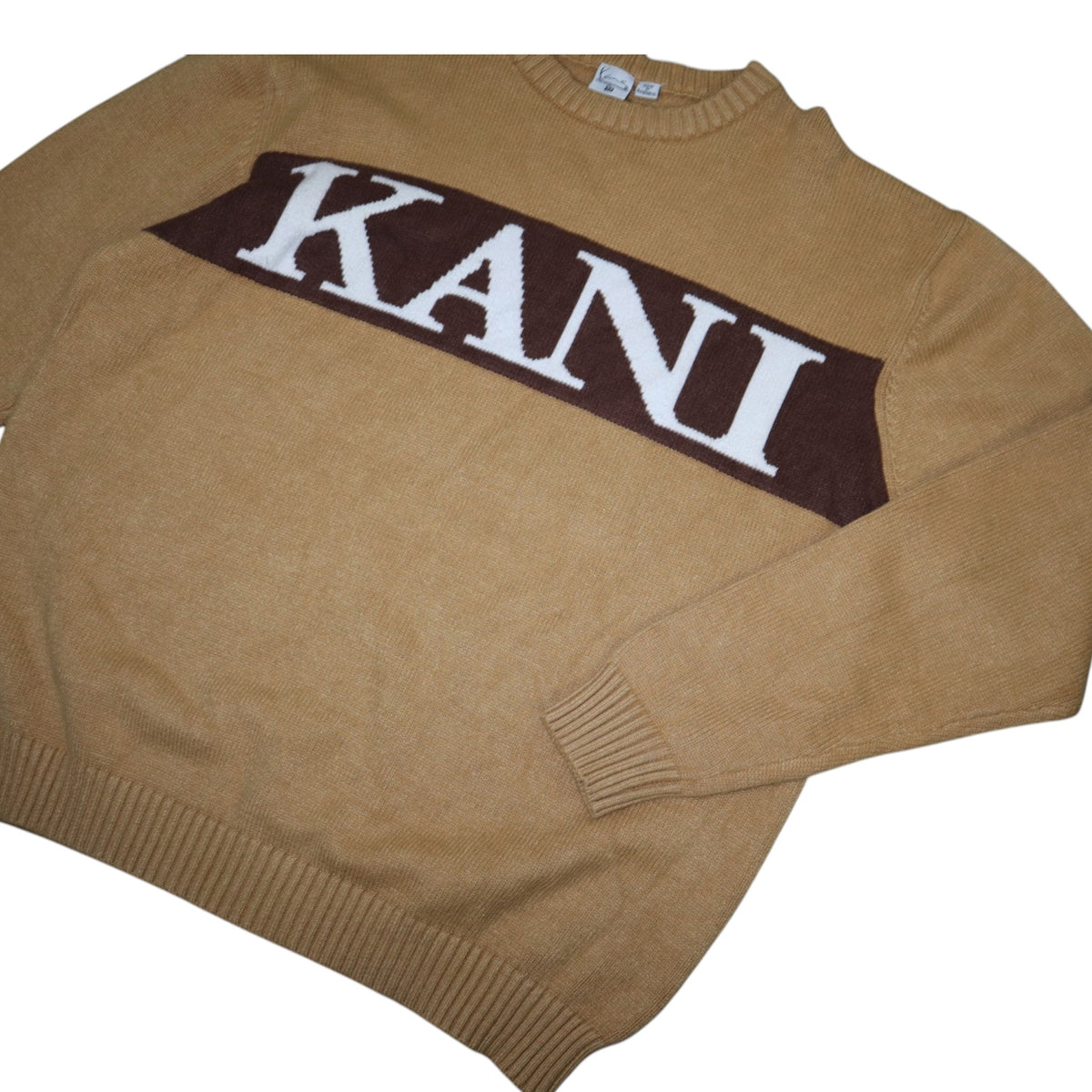 Vintage Karl Kani Oversized Knit Sweater | Camel | Size L