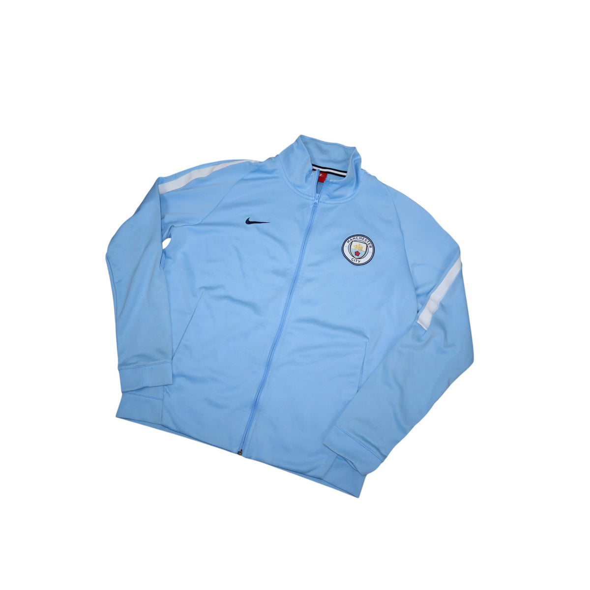Vintage Nike Manchester City Track Jacket | Baby Blue | Size L