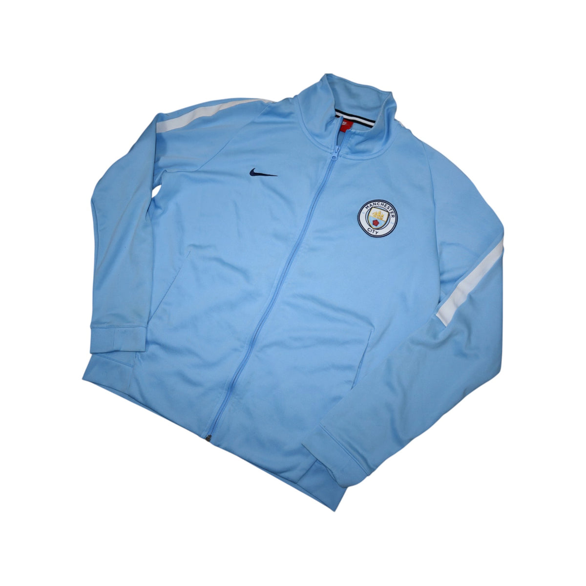 Vintage Nike Manchester City Track Jacket | Baby Blue | Size L