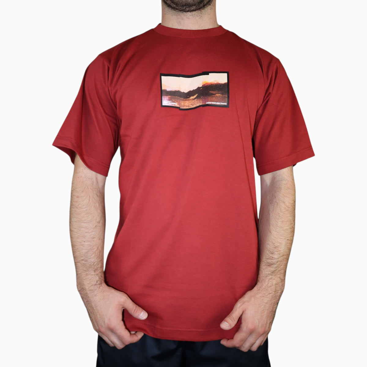 Vintage 2001 Nike Running Tee | Deep Red | Size M | Made in Greece