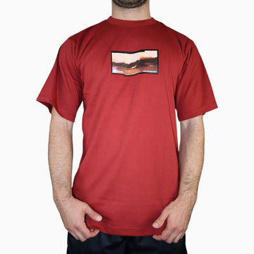 Vintage 2001 Nike Running Tee | Deep Red | Size M | Made in Greece
