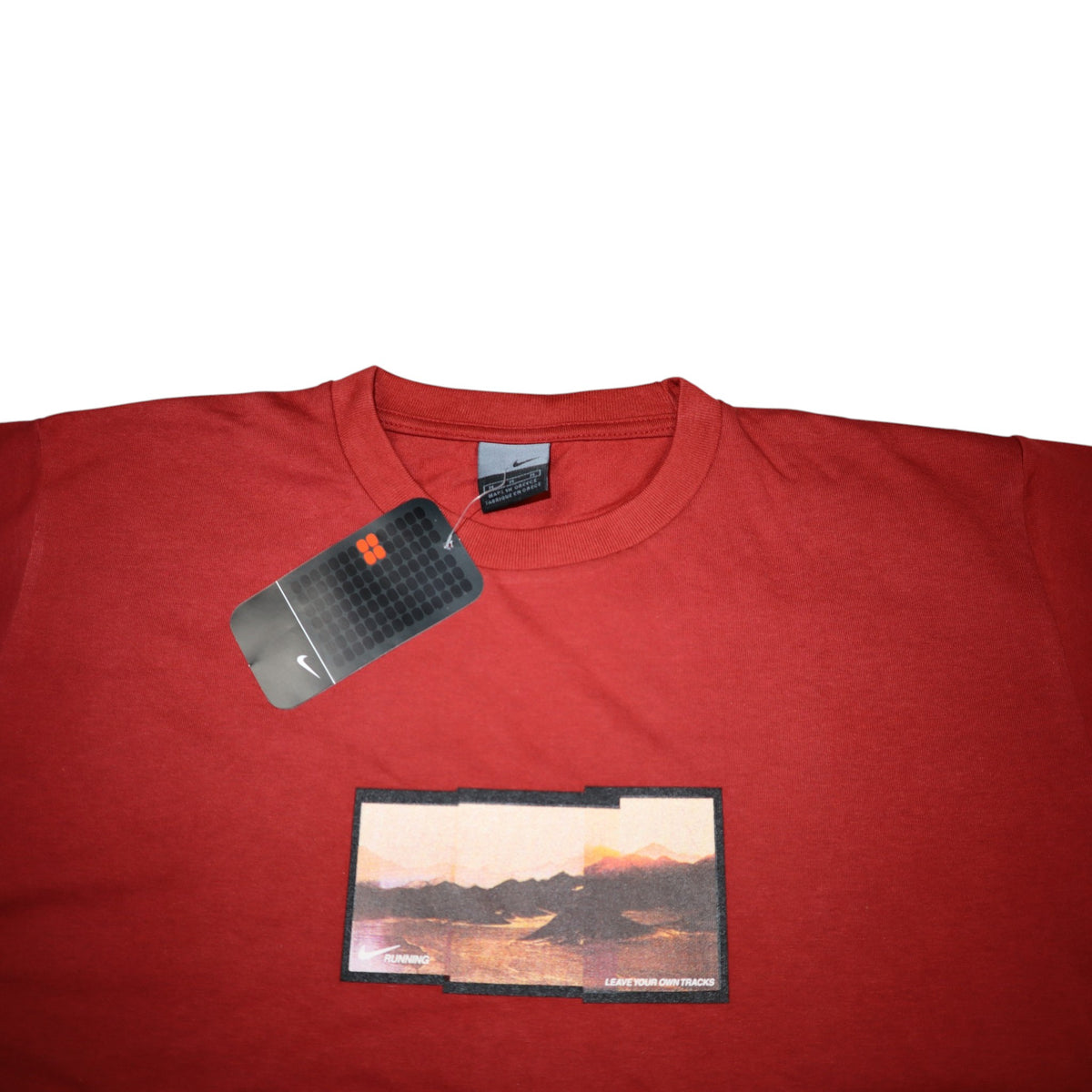 Vintage 2001 Nike Running Tee | Deep Red | Size M | Made in Greece