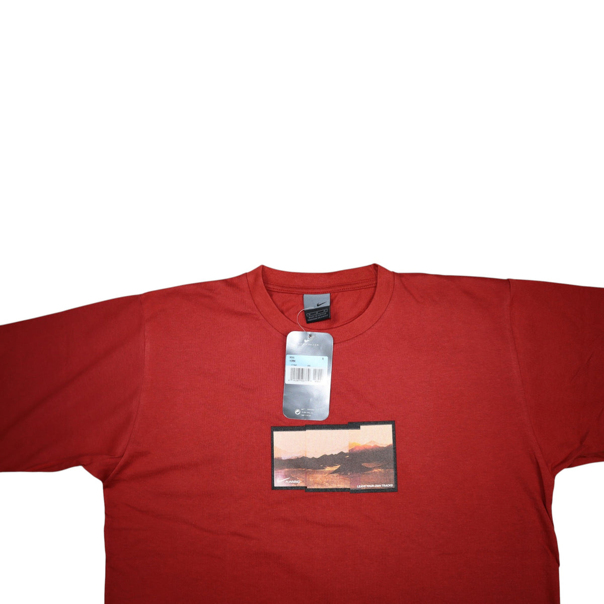 Vintage 2001 Nike Running Tee | Deep Red | Size M | Made in Greece