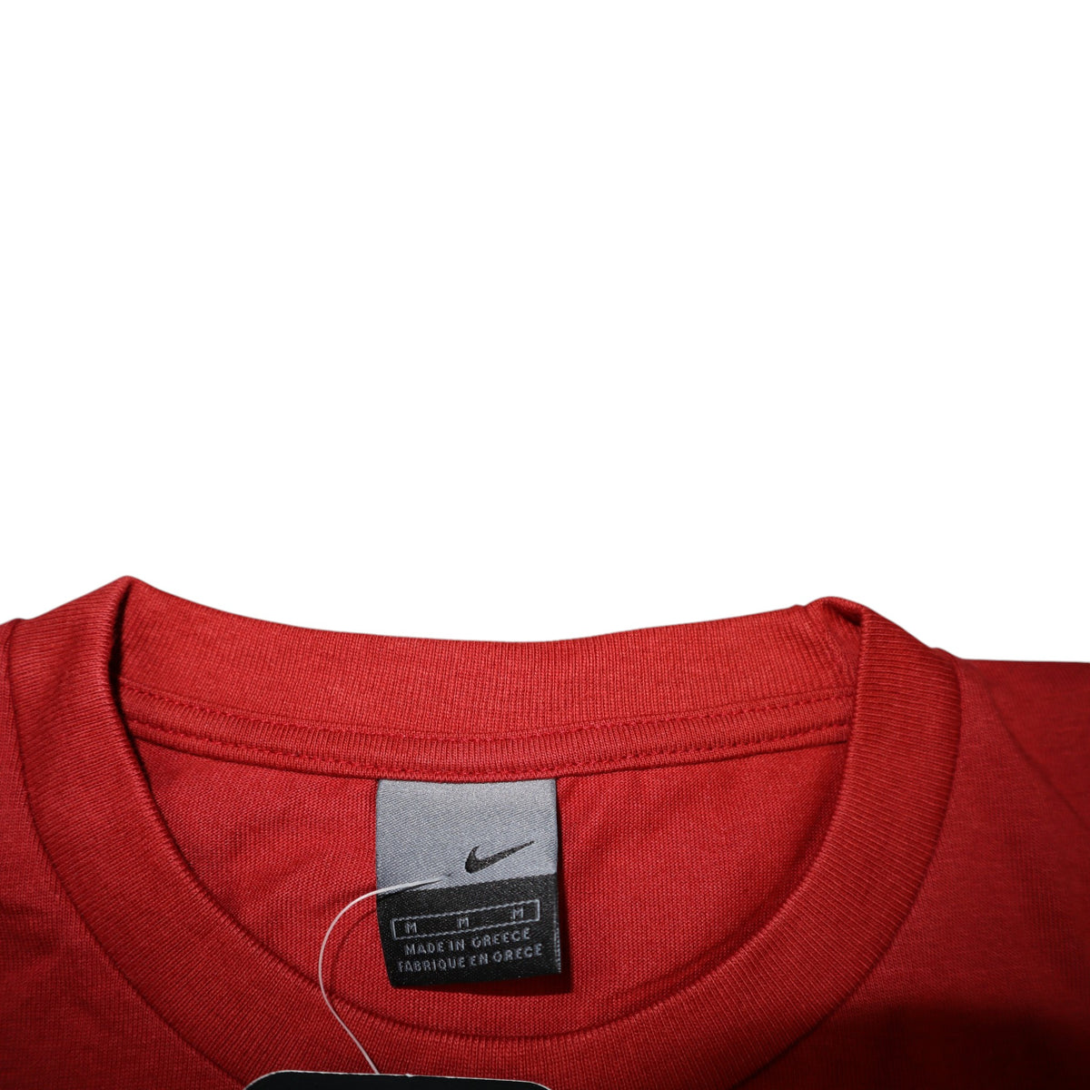 Vintage 2001 Nike Running Tee | Deep Red | Size M | Made in Greece