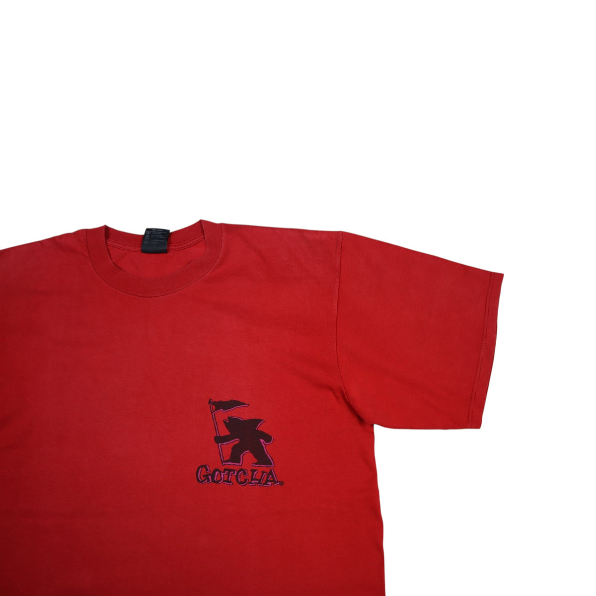 Vintage 90s Gotcha Surf Tee | Red | Size L | Made in USA