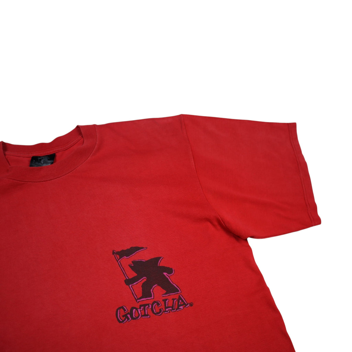 Vintage 90s Gotcha Surf Tee | Red | Size L | Made in USA