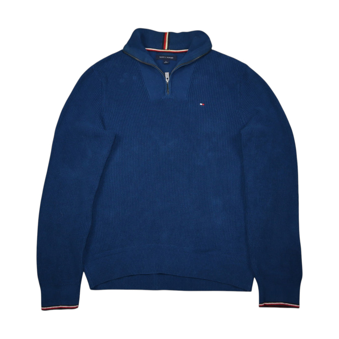 Tommy Hilfiger Knit Quarter-Zip | Blue | Size M