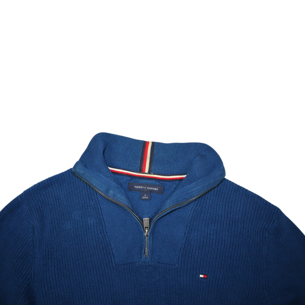 Tommy Hilfiger Knit Quarter-Zip | Blue | Size M