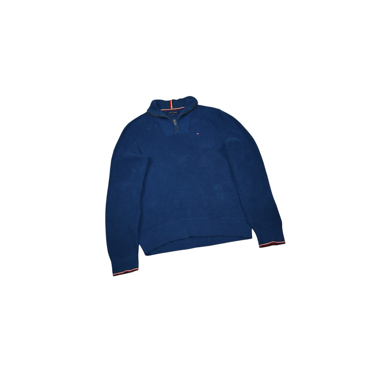 Tommy Hilfiger Knit Quarter-Zip | Blue | Size M