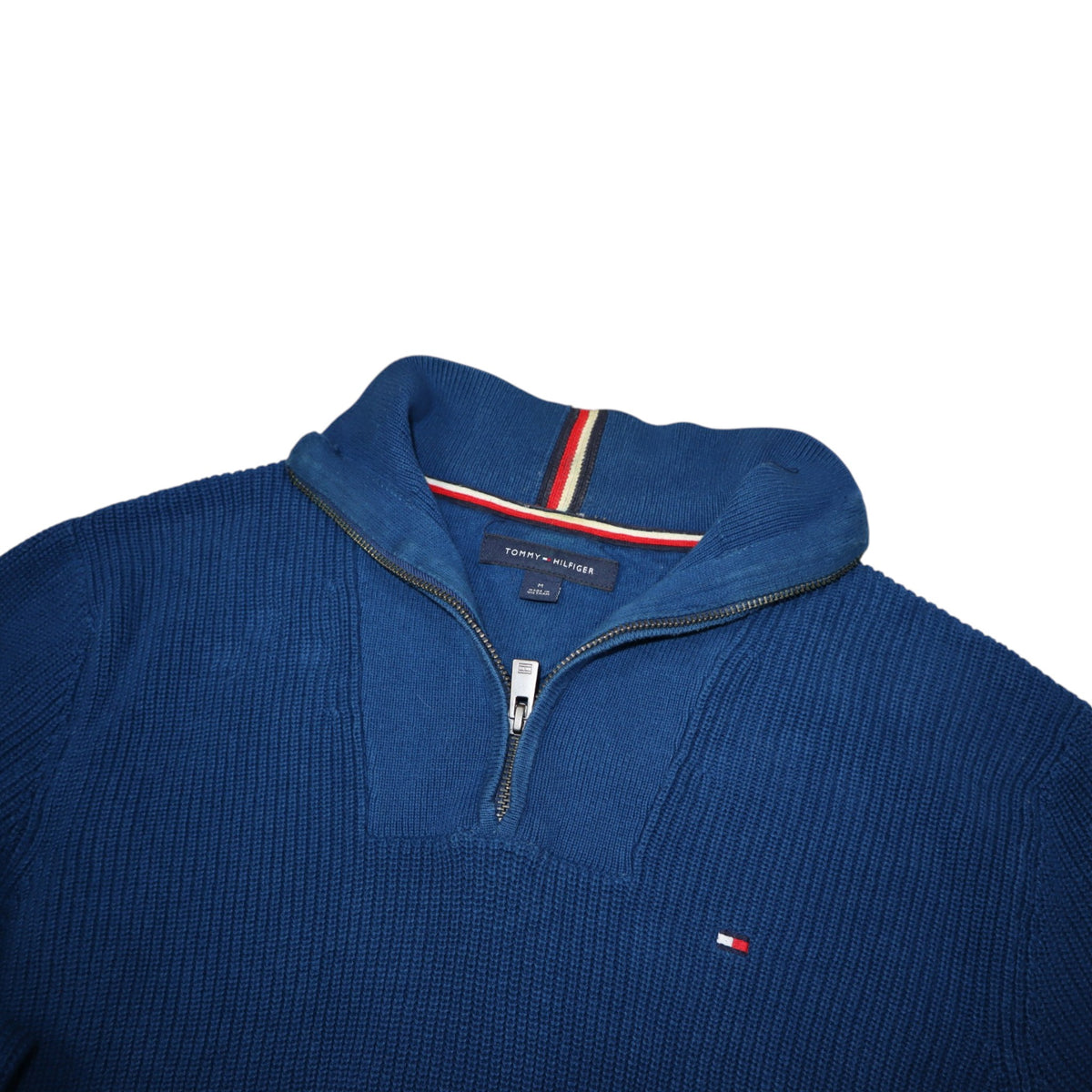 Tommy Hilfiger Knit Quarter-Zip | Blue | Size M