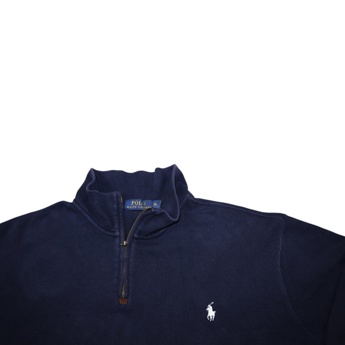 Vintage Polo Ralph Lauren Quarter-Zip Sweatshirt | Navy | Size XL