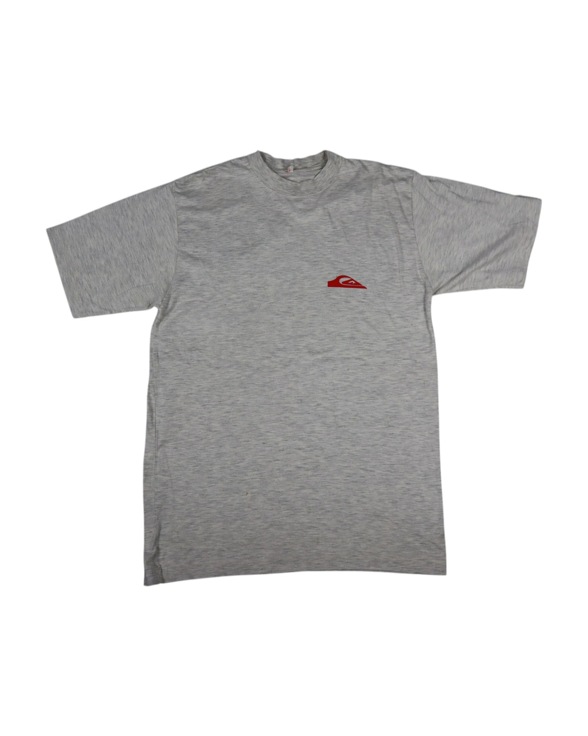Vintage Quiksilver heavyweight tee, grey marl, flat lay