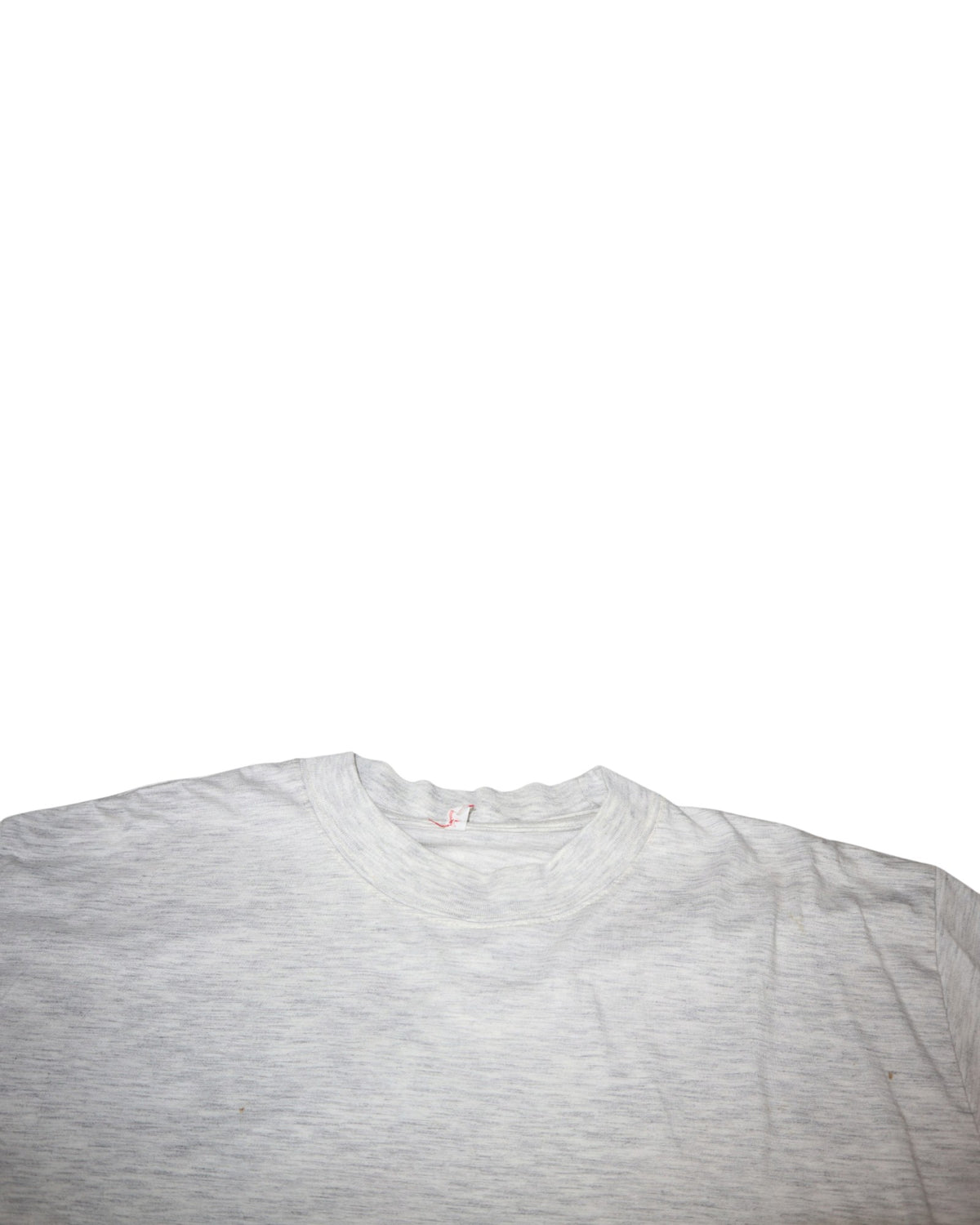 Vintage Quiksilver heavyweight tee, grey marl, flat lay detail
