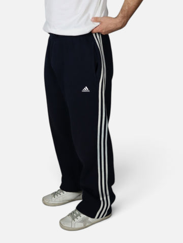 Vintage 2000s Adidas Three Stripe Sweatpants | Navy | Size XL