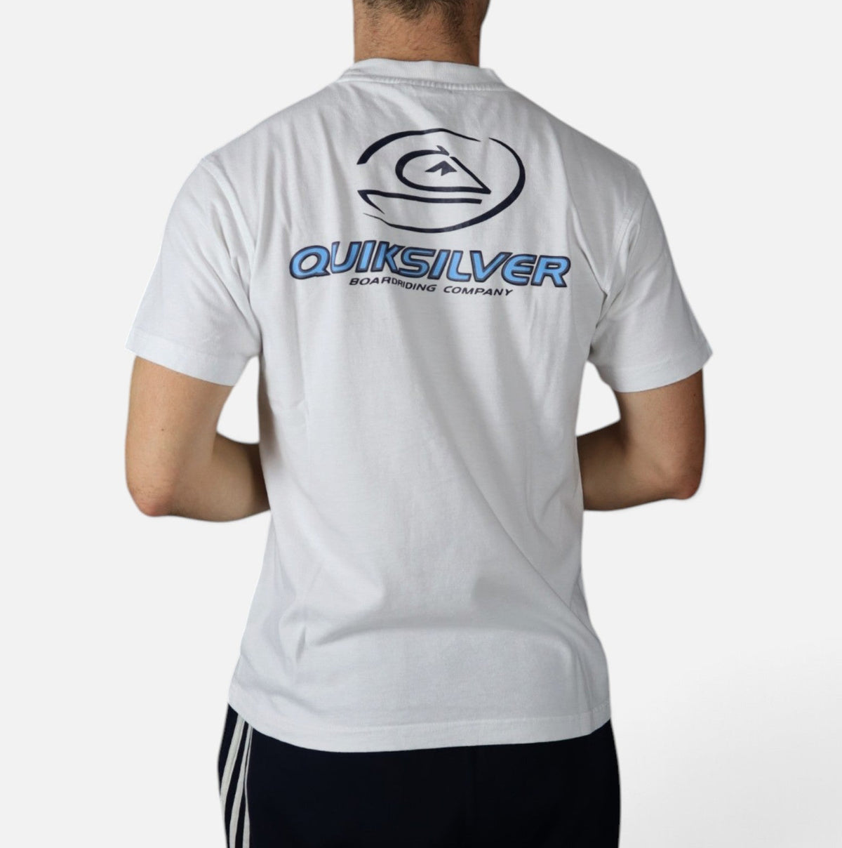 Vintage 2000s Quiksilver tee, white, worn back