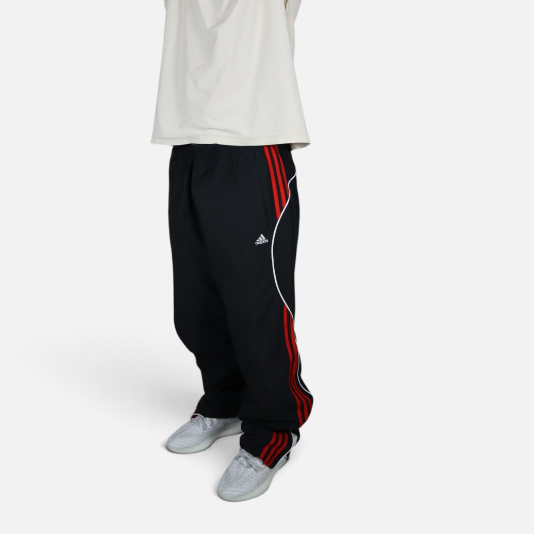 Vintage Adidas Trackpants | Black / Red | Size L
