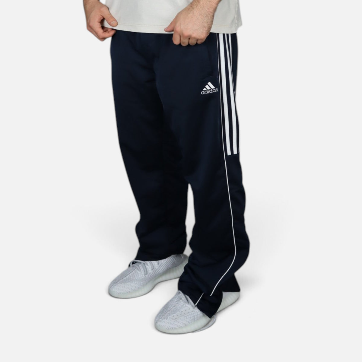 Vintage 2000s Adidas Trackpants | Navy / White | Size M