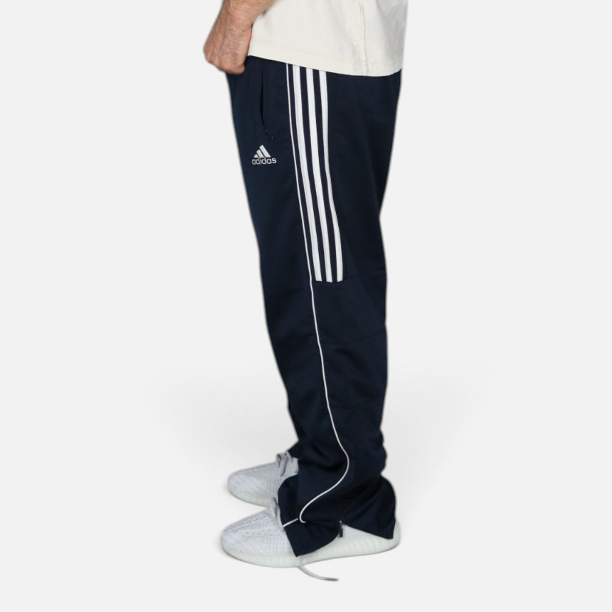 Vintage 2000s Adidas Trackpants | Navy / White | Size M