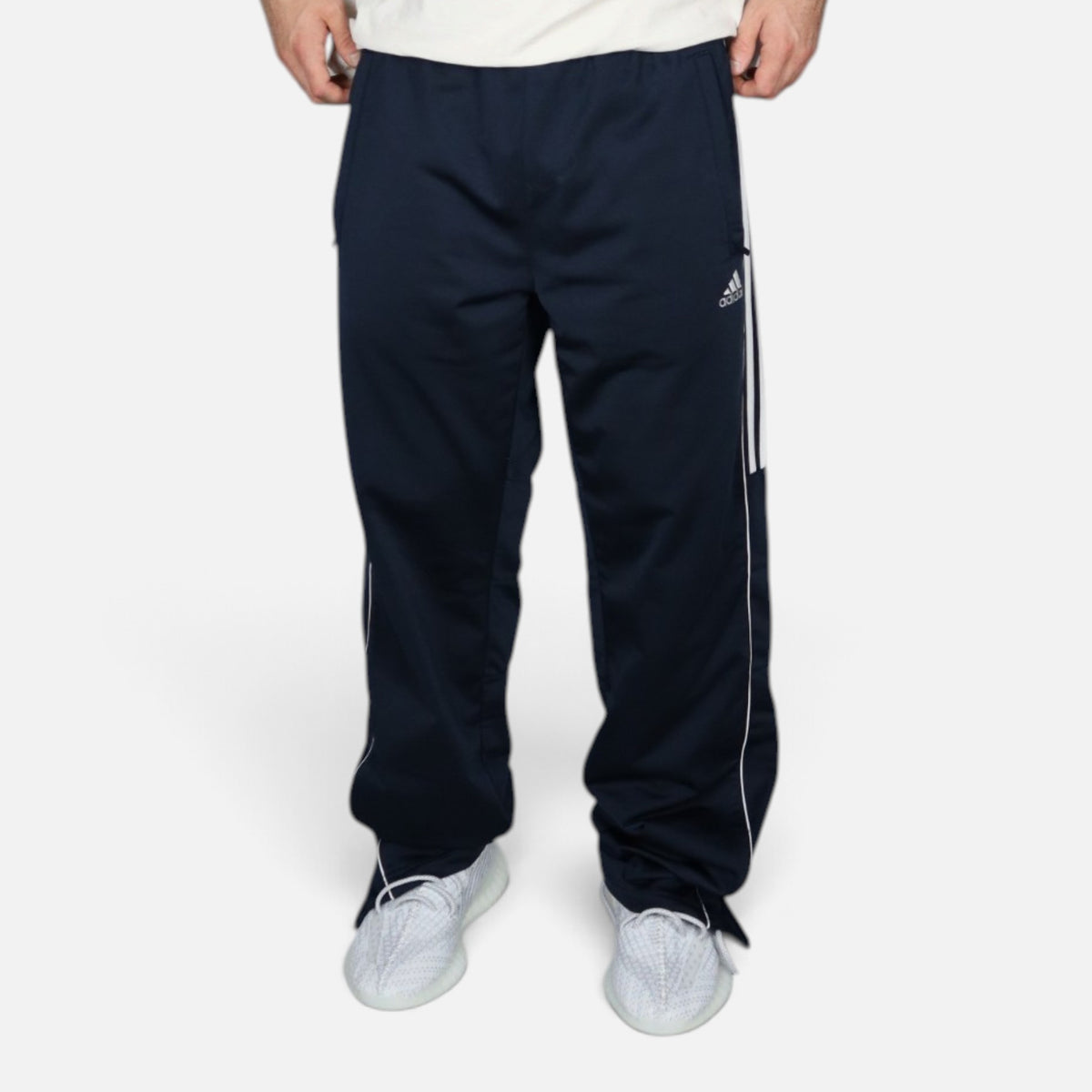 Vintage 2000s Adidas Trackpants | Navy / White | Size M
