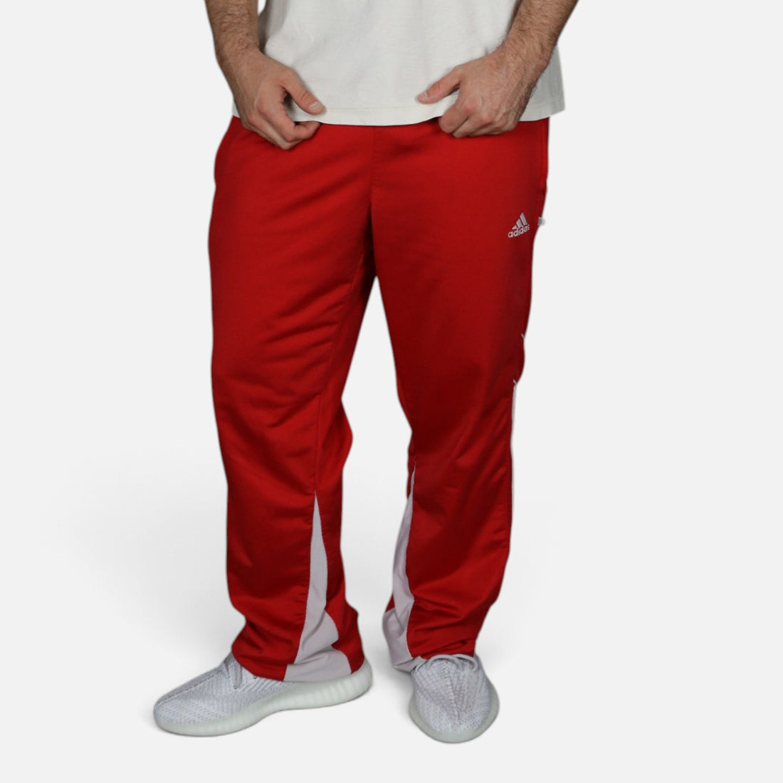Vintage Adidas Trackpants | Red / White | Size M