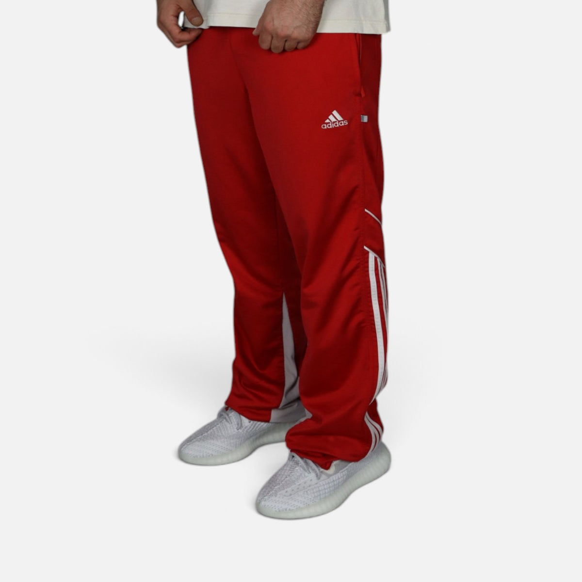 Vintage Adidas Trackpants | Red / White | Size M
